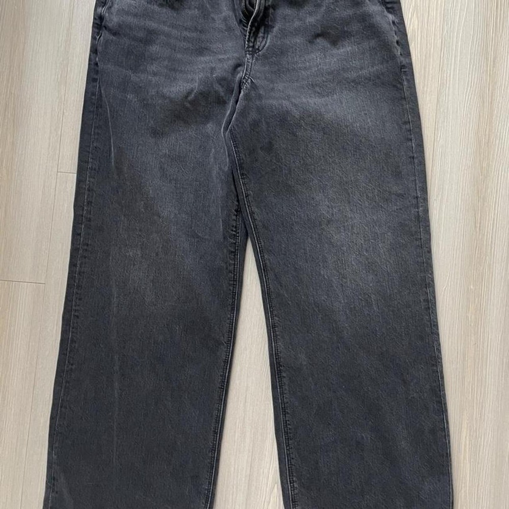 American Eagle Strigid Women's Straight Jeans Sz 14 Black Stretch Denim 90s